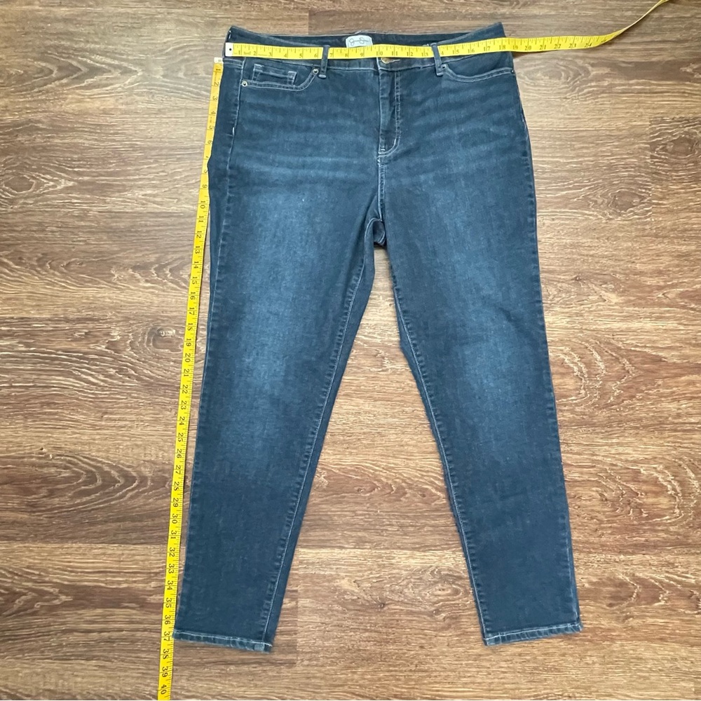 Jessica Simpson Dark Blue, Straight Leg Denim Jeans | Size 16 - Picture 9 of 10